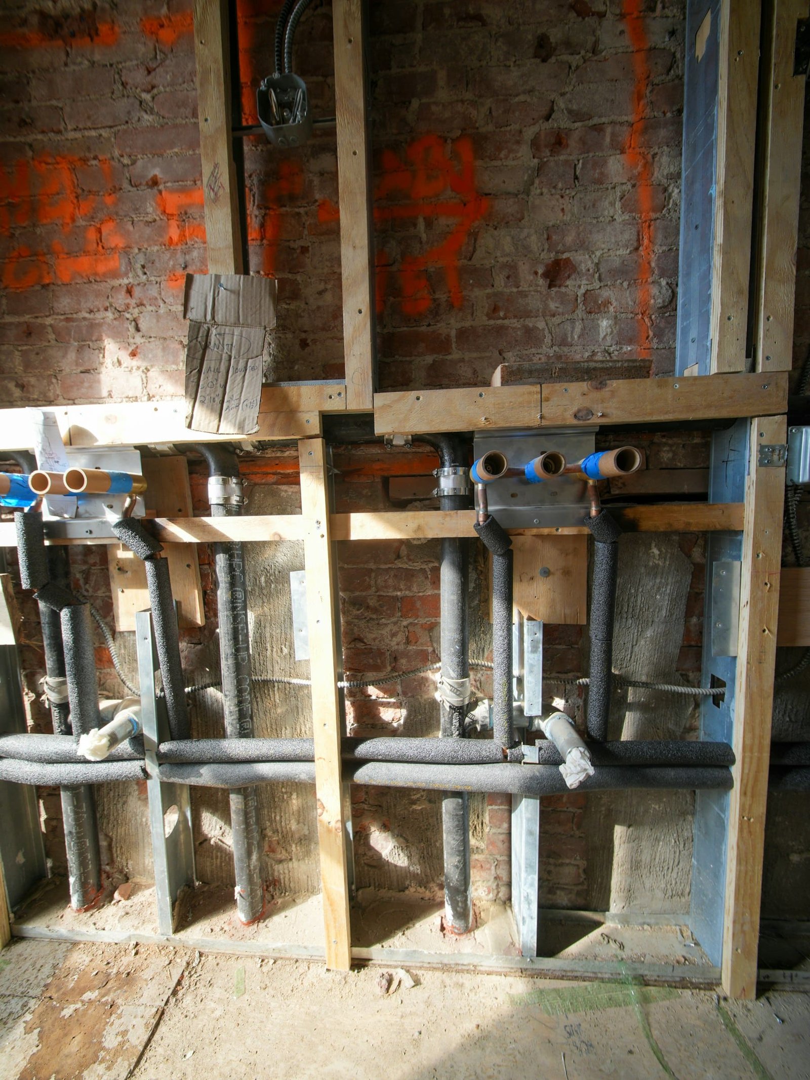 Réseaux de plomberie et d’électricité
